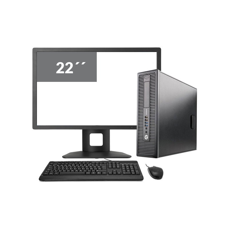 Comprar HP EliteDesk 800 G2 SFF I5 6500 3.2 GHz | 8GB DDR4 | 960 SSD | WIFI | WIN 10 PRO | LCD 22"