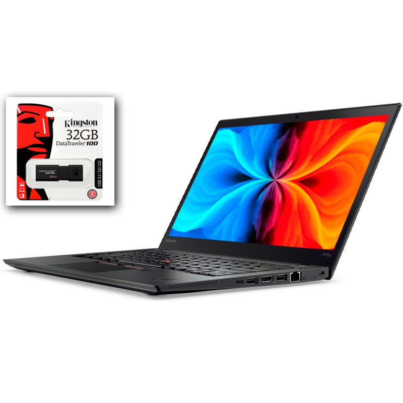 Comprar Lenovo ThinkPad T470S Core i7 7600U 2.8 GHz | 16GB | 256 NVME | WEBCAM | WIN 10 PRO | PENDRIVE 32GB