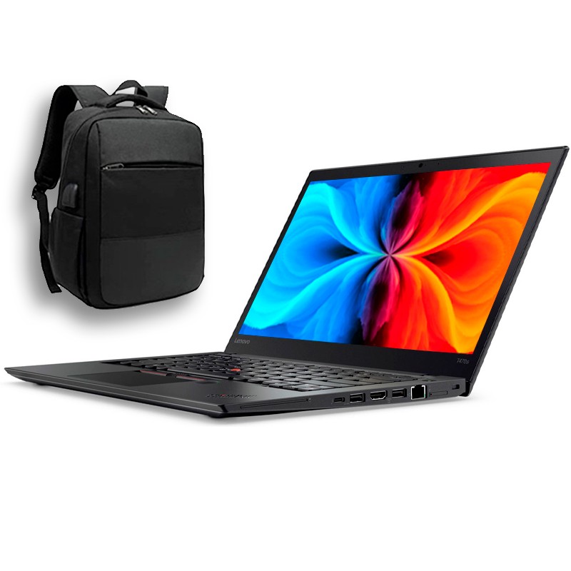 Comprar Lenovo ThinkPad T470S Core i7 7600U 2.8 GHz | 16GB | 256 NVME | WEBCAM | WIN 10 PRO | MOCHILA