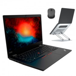 Lenovo ThinkPad L13 Core i5 10310U 1.7 GHz | 8GB | 256 NVMe | WEBCAM | WIN 11 PRO | SUPORTE AISENS | MOUSE DE PRESENTE