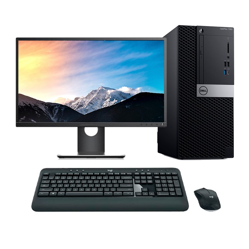 Comprar Dell Optiplex 7060 MT Core i5 8500 3.0 GHz | 16GB | 256 NVMe | WIFI  | ECRÃ | TECLADO E RATO SEM FIO | WIN 11 PRO